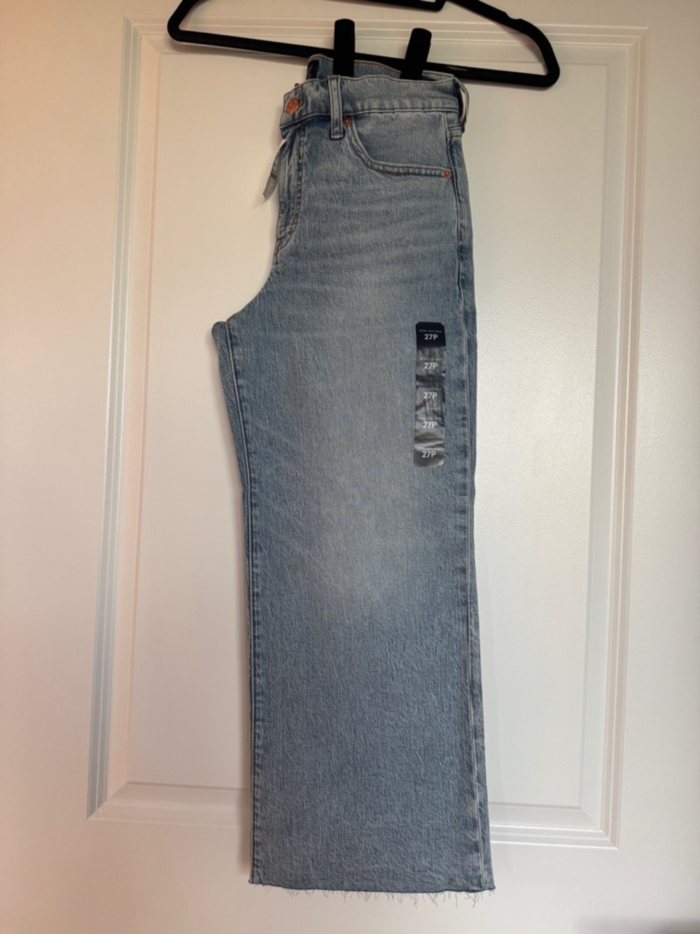 NWT! J. CREW FACTORY Petite wide-leg cropped jean in all-day stretch Size 27P - Picture 6 of 16